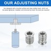 sourcing map 8Pcs Threaded Inserts Nuts, M6x15mm Hex Socket Drive