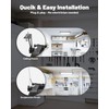 4 Pack Linkable LED Shop Lights, 100W 15000LM Aluminum Plug