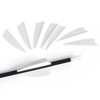 1.75 Inch Plastic Arrow Feathering Shield Shape Rubber Feathers Plastic