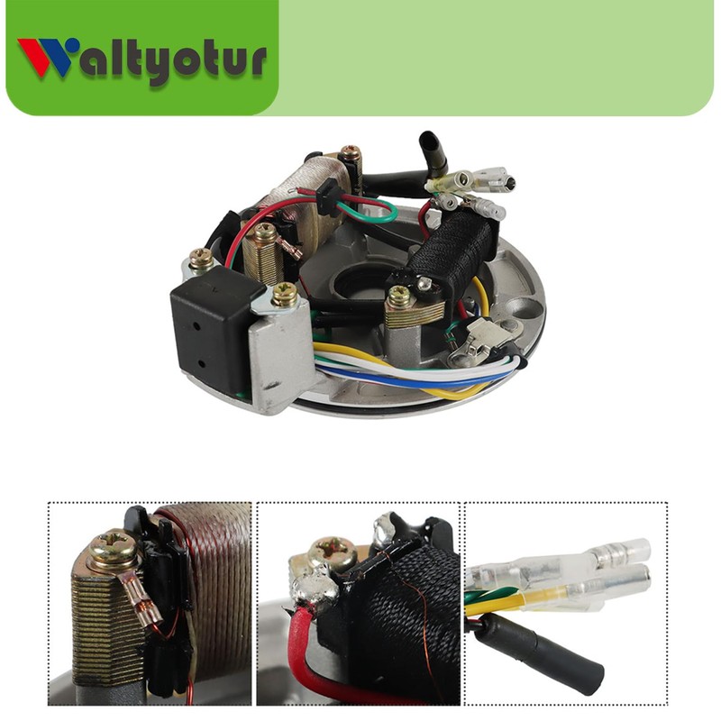 waltyotur Wiring Harness CDI Ignition Coil Magneto Stator Replacement for