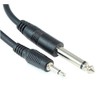 MyCableMart 25ft 1/4"" Mono (TS) to 3.5mm Audio/Guitar, Male to