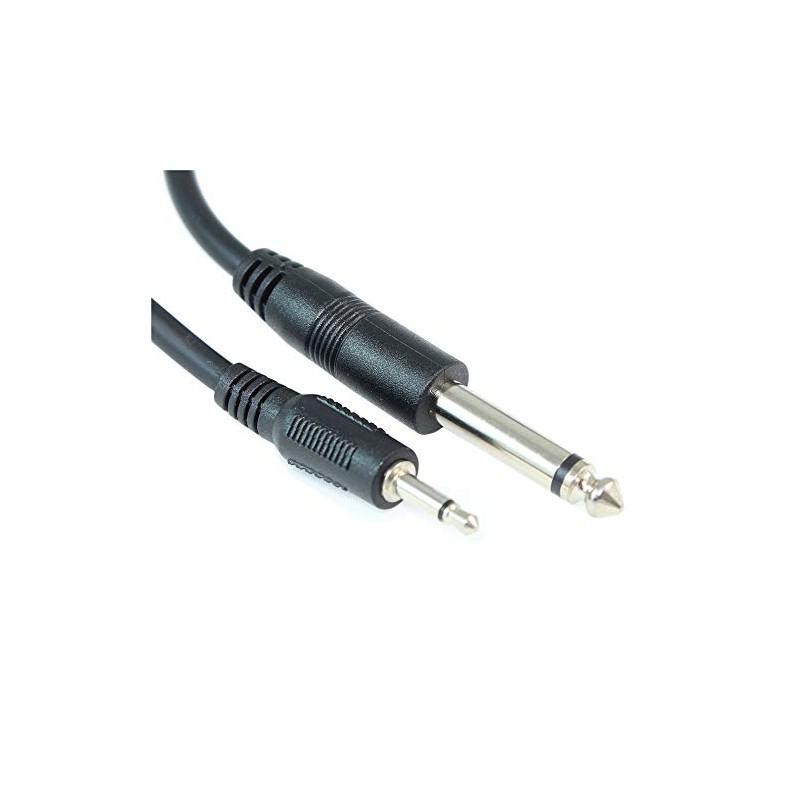 MyCableMart 25ft 1/4"" Mono (TS) to 3.5mm Audio/Guitar, Male to