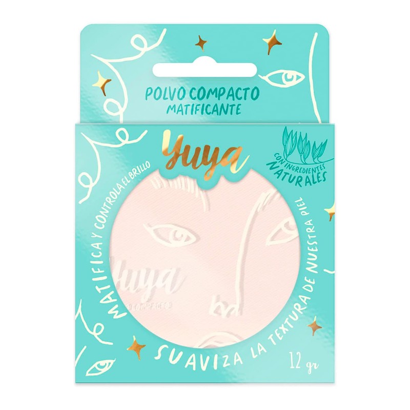 Yuya Polvo compacto matificante PC01, 12g