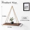 FuninCrea Floating Shelves, 35 * 14 * 1cm Hanging Floating