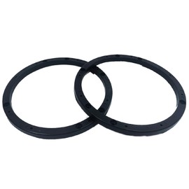 ROOOCYY Inner Baffle Spacer, 6.5 inches, 16.5 cm, Universal for Cars, Overseas Products, Speakers, Set of 2, 8mm, Black, Made of General Resin