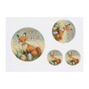 4 x 'Happy Easter with Fox' Temporary Tattoos - Water