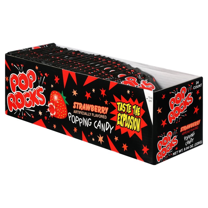 Pop Rocks Strawberry 0.33 oz Each (Pack of 24)