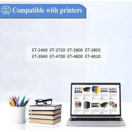 For Epson Compatible with Epson 522 Black Ink Bottle for EcoTank ET-2400 ET-2720 ET-2800