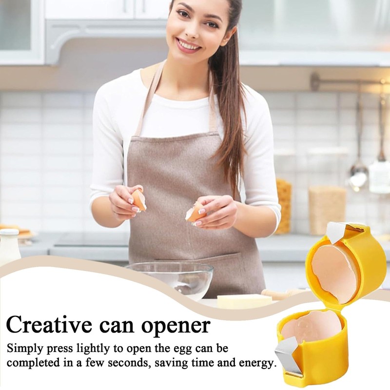 3Pcs Egg Cracker Tool, Handheld Egg Shell Opener, Portable Egg