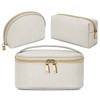 KTMOUW Makeup Bag 3 Pcs Waterproof Cosmetic Bag Set Portable