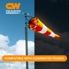 18"x72" Airport Windsock | Heavy Duty, All Weather, Waterproof, UV