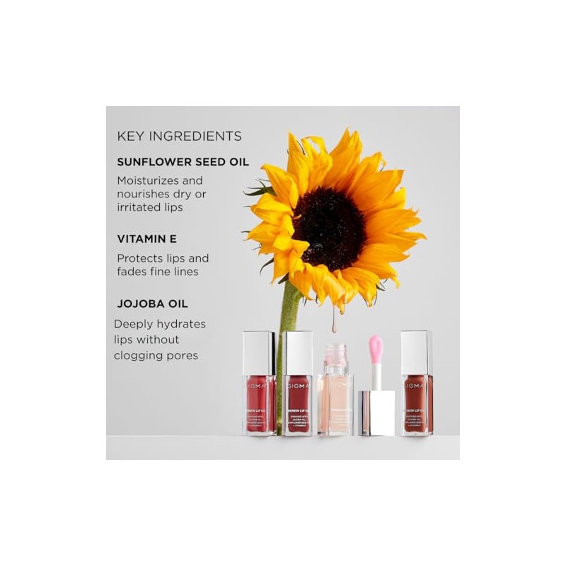 SIGMA Beauty Renew Lip Oil - Hush Lip Oil Women
