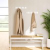 GWAAZXGZ White Coat Rack Wall Mount - 12.5 inch Modern
