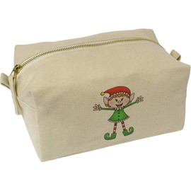 'Girl Elf' Canvas Wash Bag/Makeup Case (CS00015735)