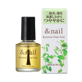 Nails Botanical Clearcoat Nail Cracked Nails, 2 Claws, Thin Claws, Reinforcement, 0.3 fl oz (10 ml)