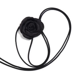 Chuyau - Gargantilla de flores para mujer, Terciopelo Tela Seda, Sin piedra preciosa