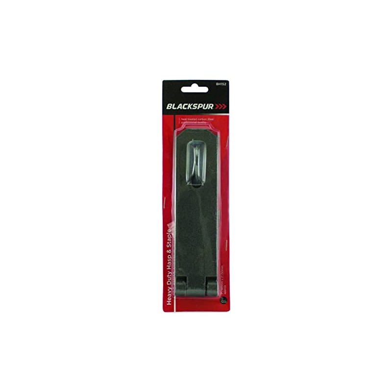 Blackspur - Heavy-Duty Carbon Steel Safety Hasp & Staple -