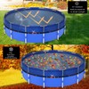 Waterproof Winter Pool Cover, Multifunctional Round Tarp for Above Ground