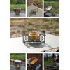 Camping Moon Alcohol Burner with Storage Bag, Stainless Steel Trivet,