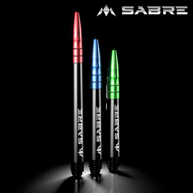 Mission Darts Sabre Shafts | Durable Black Polycarbonate Stems with
