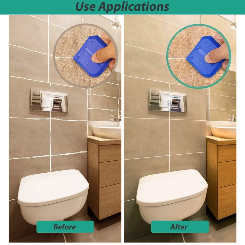 Yoki Peony Professional Silicone Caulking Tool Kit, Reusable Silicone Profiling