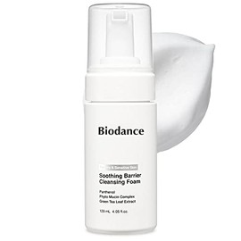 BIODANCE Soothing Barrier Cleansing Foam, Micro Bubble Foam, Gentle & Mild Face Cleanser | 4.06 fl.oz, 120ml