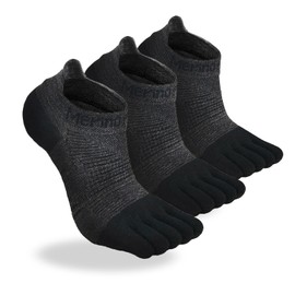Merino Protect Merino Five Toe Socks For Men and Women Lightweight Coolmax Low Cut Five Finger Ankle Socks For Hiking