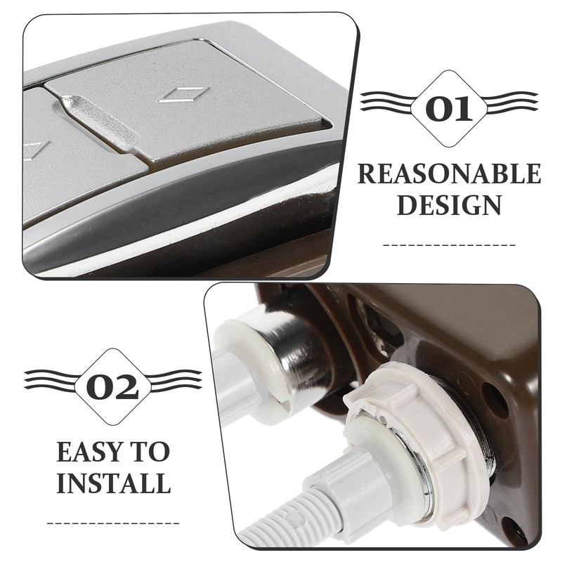 Dual Flush Button Replacement: Toilet Lid Button Flushing Toilet Tank