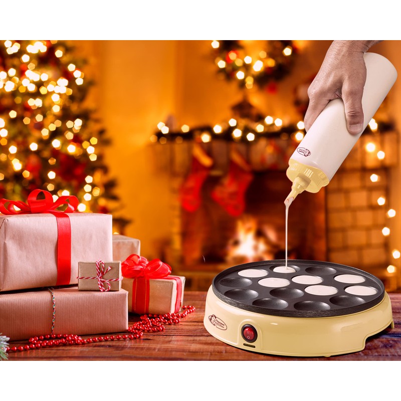 Bestron Dough Scoop with Scale 700 ml for Crepes, Poffertjes,