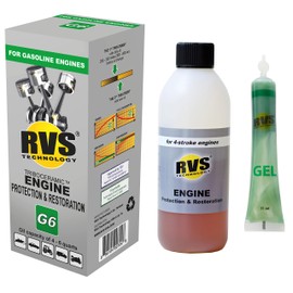 RVS Technology G6 Engine Treatment. for Gasoline Engines with an Oil Capacity up to 6 quarts. Restore and Protect Your Engine, Save Fuel, Increase Power. Safe for All Engines.