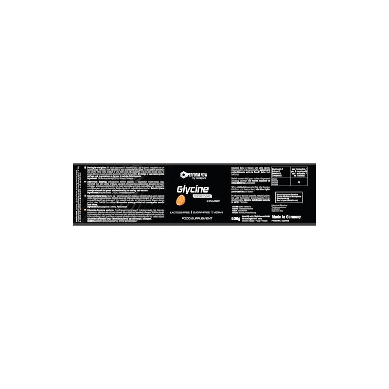 Glycin Pulver - 500g - mit Orangengeschmack - Aminosäure -