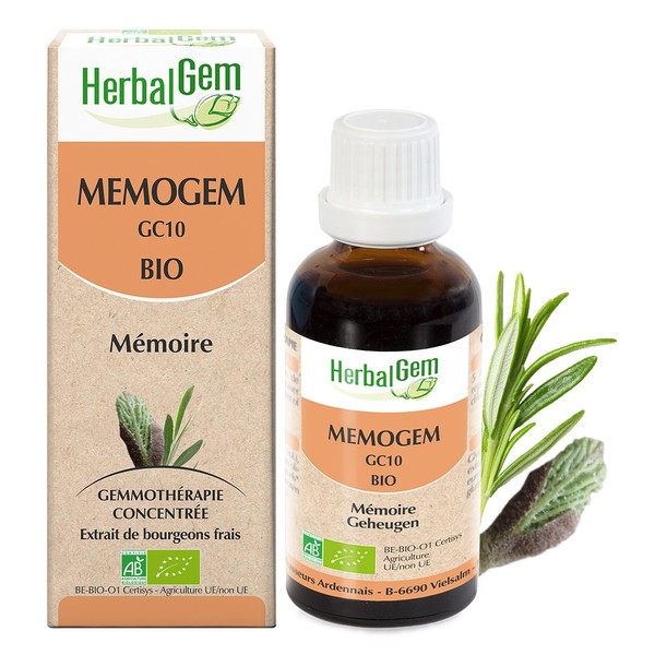 HerbalGem|Memogem Bio|Complexe de Gemmothérapie Concentrée|30 ml