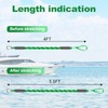 4 Pcs Boat Bungee Dock Lines, 4 Feet Mooring Rope