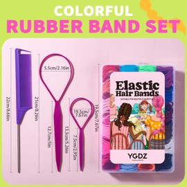 YGDZ Toddler Hair Ties 312PCS Baby Hair Ties 24 Colors, Small Elastic Hair Tie, No Crease Hair Bands, Ponytail Holders, Hair Accessories for Girls, Baby, Toddler