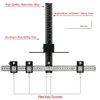 ASCENDAS Cabinet Hardware Jig Tool Adjustable Drill Template Guide Aluminum