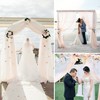 MEKOTRIN Wedding Arch Draping Fabric, 1 Panel 28" x20ft Chiffon