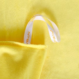 NTBAY Velvet Queen Duvet Cover Set, 3 Pieces Zippered Flannel Comforter Cover Set, Yellow