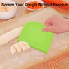 2 Pack Beeyoka Dough Scraper,Kitchen Food Grade Bowl Scraper Flexible