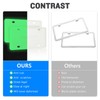 QiqaMole 1 Pack Silicone License Plate Frame, Front Back License
