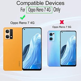 Ibywind para Oppo Reno 7 4G 6.43, 2 Protector Pantalla1 Protector Cámara1 Protector Trasera Fibra Carbono,Cristal Templado