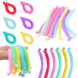 YFCVIP 24 Piezas Juguetes de Cuerda elástica, Juguete Sensorial para Aliviar el Estrés y Ansiedad, Regalos Populares para Niños y Adultos