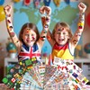 96 PCS World Flag Party Favors – 72 Pre-Cut Temporary