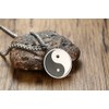 VNOX Stainless Steel Matte Finished Yin Yang Pendant Necklace with