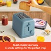 bella 2 Slice Toaster, 6 Setting Shade Control w Reheat,