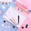 Auch 12 Set Plastic Beadable Pens Assorted Bead Pens Wood