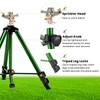 Pattiumo Sprinklers for Yard, 360° Tripod Sprinklers for Yard Large