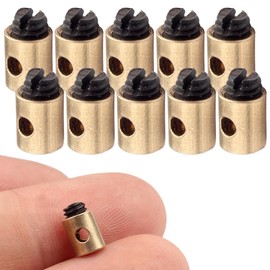 KGDUYC Ropes, Brake Cables, Covers & Guides, Bicycle Cable Clamp, 5 x 6 mm, Brass Throttle Cable for Scooter, Motorcycle, Accelerator, Compatible with Various Vehicles and Garden Tools (Pack of 10)