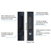 6.3"Privacy Pocket Door Lock Hardware, Sliding Barn Door Lock with