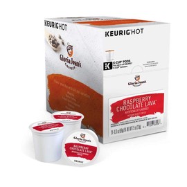 Keurig Coffee Pods K-Cups 16/18 / 22/24 Count Capsules ALL FLAVORS (24 Pods Gloria Jean's - Raspberry Chocolate Lava)