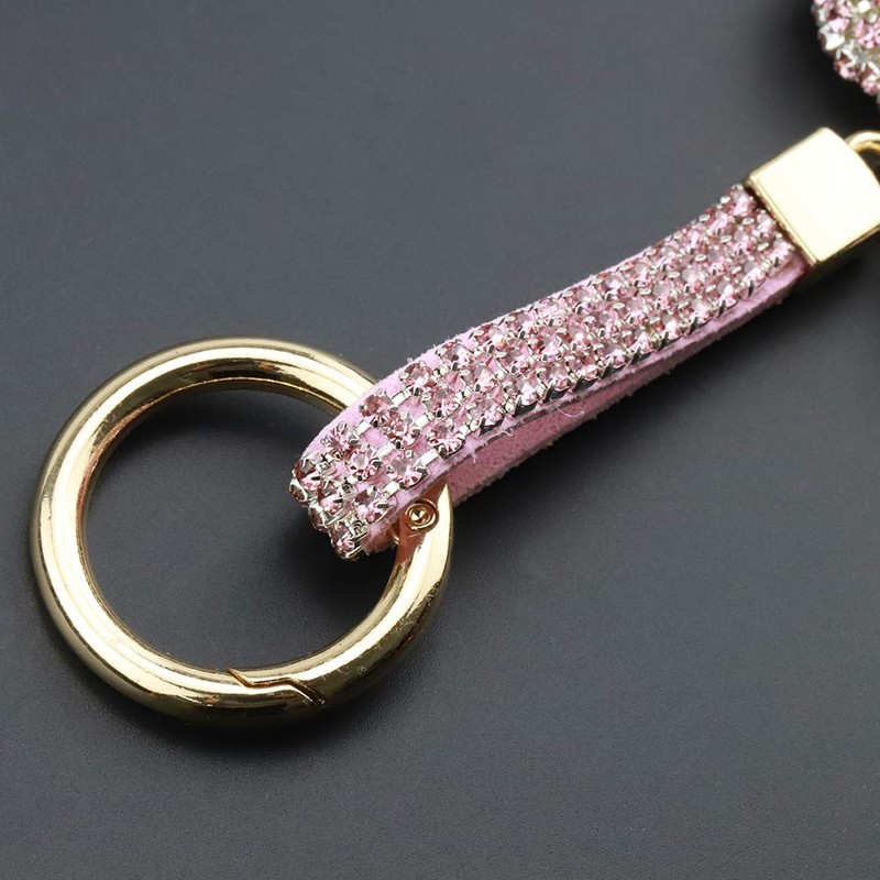 F.ZH Key Chain, Bag Charm, Bag Accessory, Love Charm, Rhinestone,